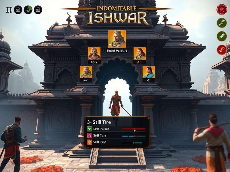 Indomitable Ishwar character skill tree interface